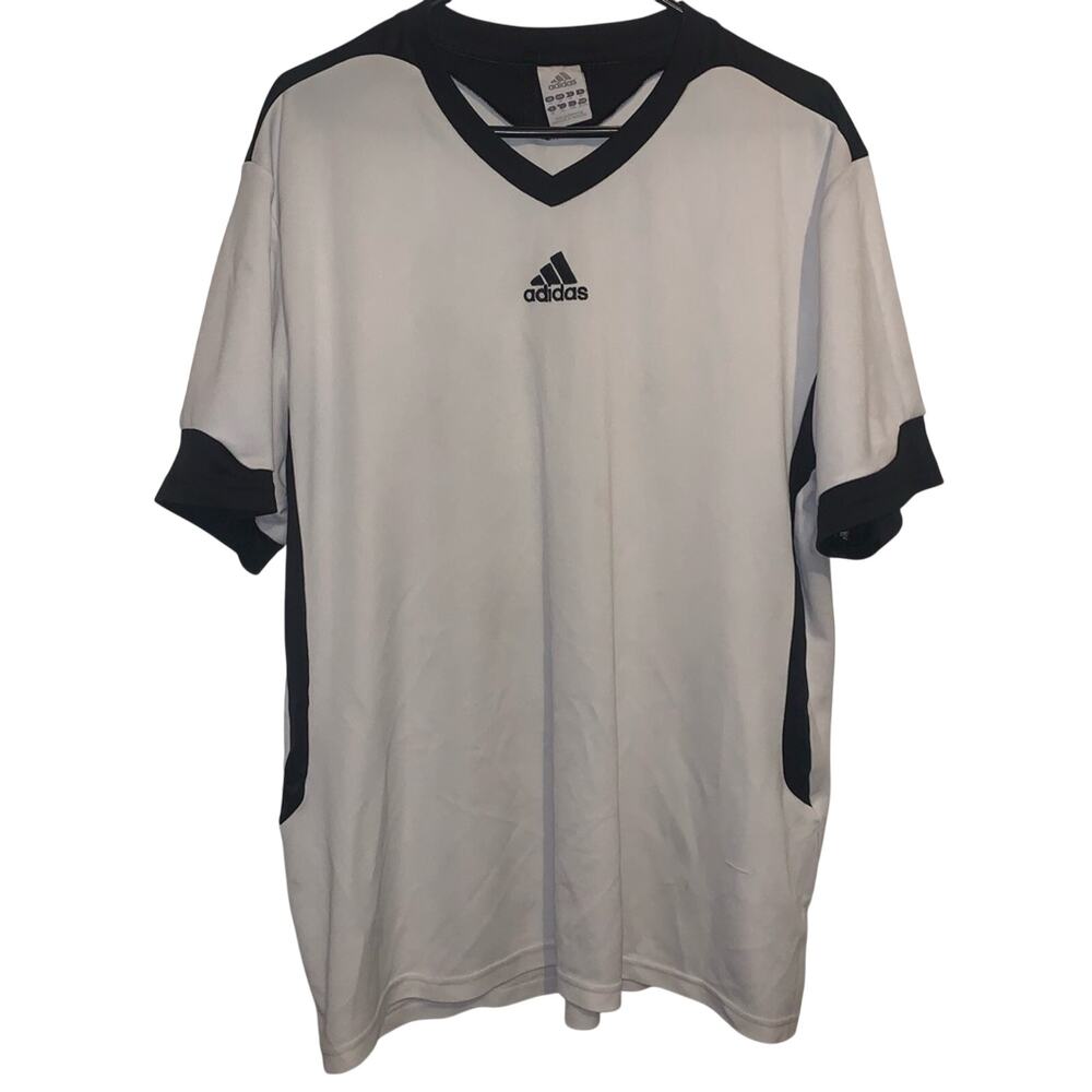 Adidas Men's Short Sleeve White and Black 2011 Soccer Furbol Jersey Shirt XL